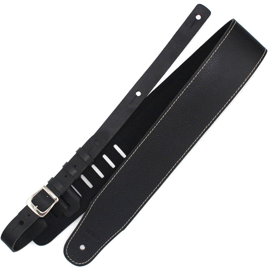 RICHTER GUITAR STRAP LUXURY BUFFALO BLACK Model 1072