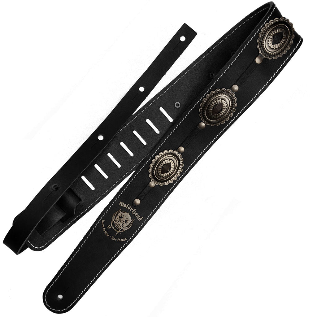 MOTÖRHEAD Guitar Strap Black / Old Silver #1565