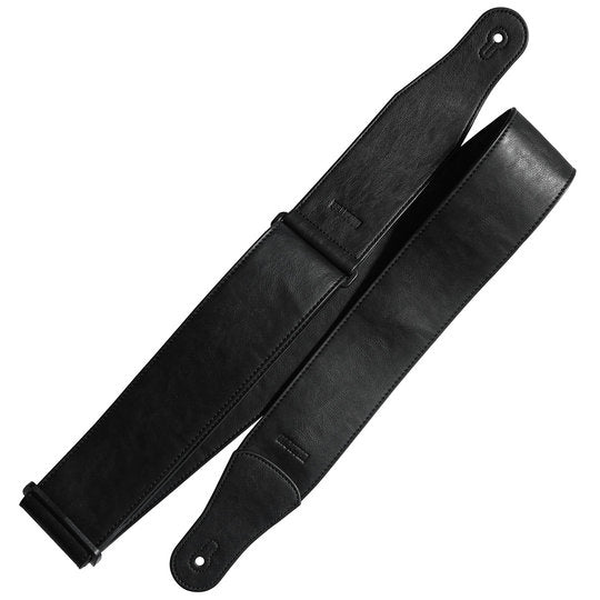 Richter Stronghold II Leatherette Black Guitar Strap #1682