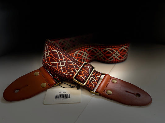 ISUZI GT-51 Suede Pattern Guitar Strap