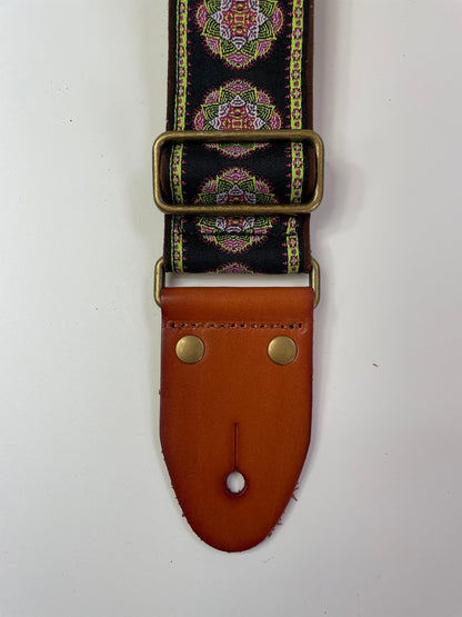 ISUZI GT-53 Suede Pattern Guitar Strap