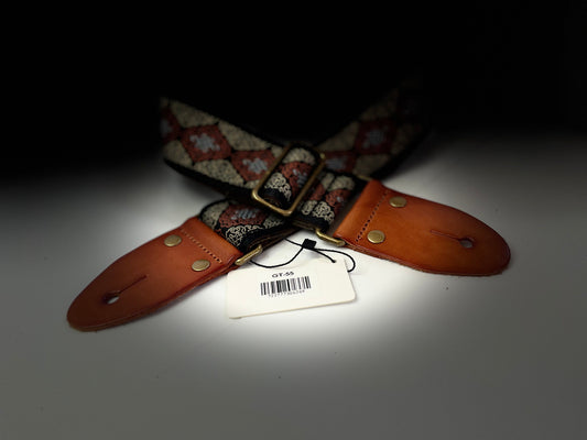 ISUZI GT-55 Suede Pattern Guitar Strap