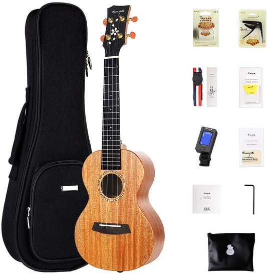 Enya EUC-MS All Solid Mahogany Concert Ukulele complete with Gig-Bag